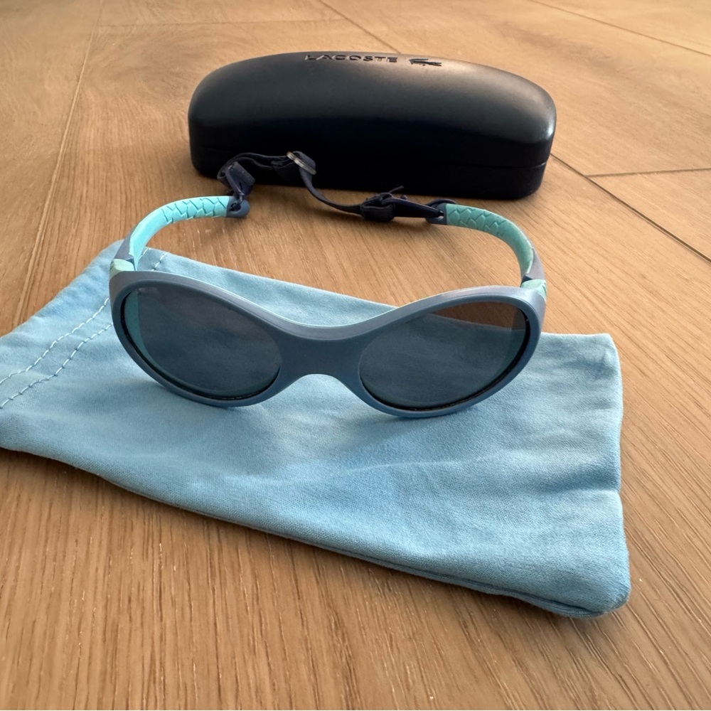 Lacoste Blue Oval Baby Sunglasses